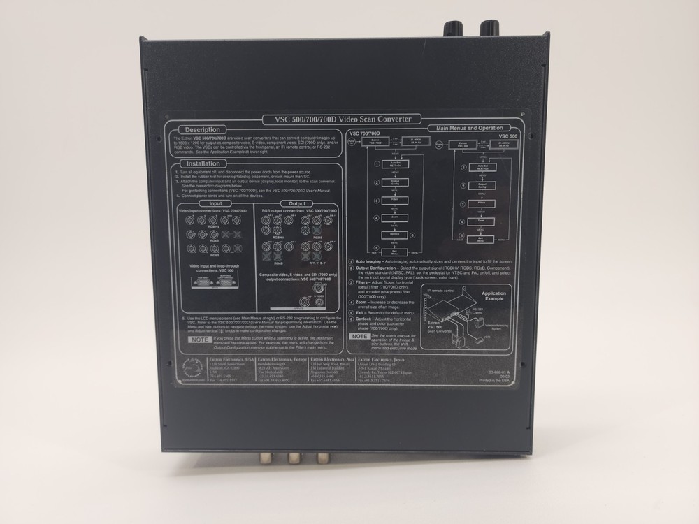 EXTRON VSC 500 High Resolution Professional Computer-to-Video Scan Converter