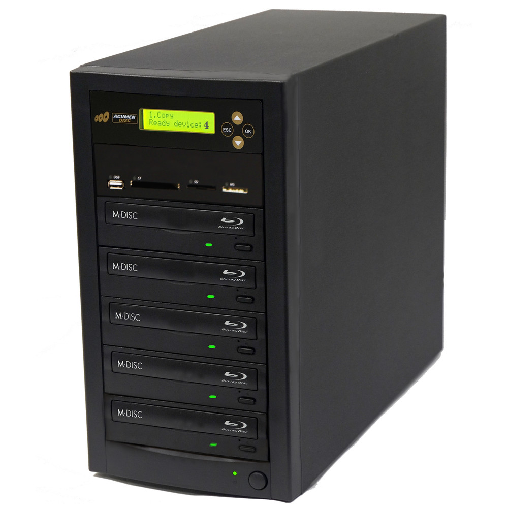ACUMEN 1:4 Multimedia Duplicator - SD CF USB Blu-Ray to Disc Copy 2 YEAR WRNTY