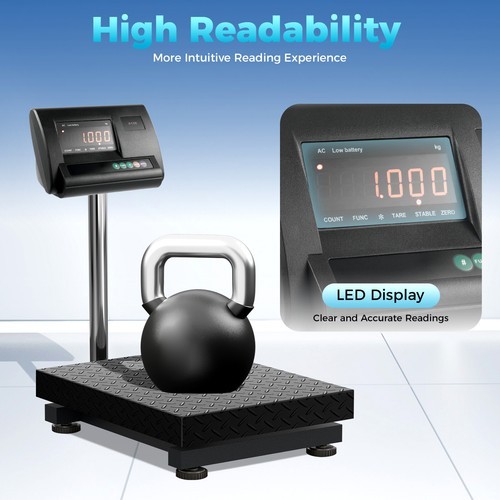 Weigh Indicator Platform Scale Cattle Hogs Precision Load Cell 2.5 Ton/5000lbs