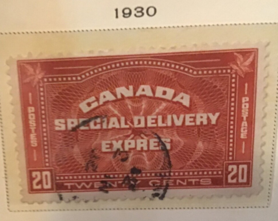 Canada SCOTT# E1 E2 E3 E4 E5 E6 special delivery VF Used stamps lot