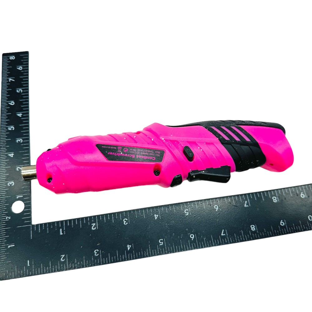 Solude Pink Cordless Rechargeable Screwdriver