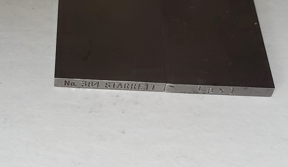 Starrett 1/8 x1 × 6 #384 parallels used
