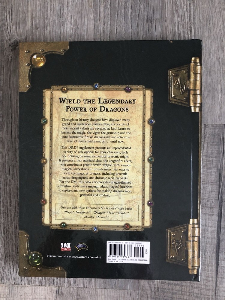 WotC - Dungeons & Dragons Dragon Magic d20 3.5E First Printing - VG+