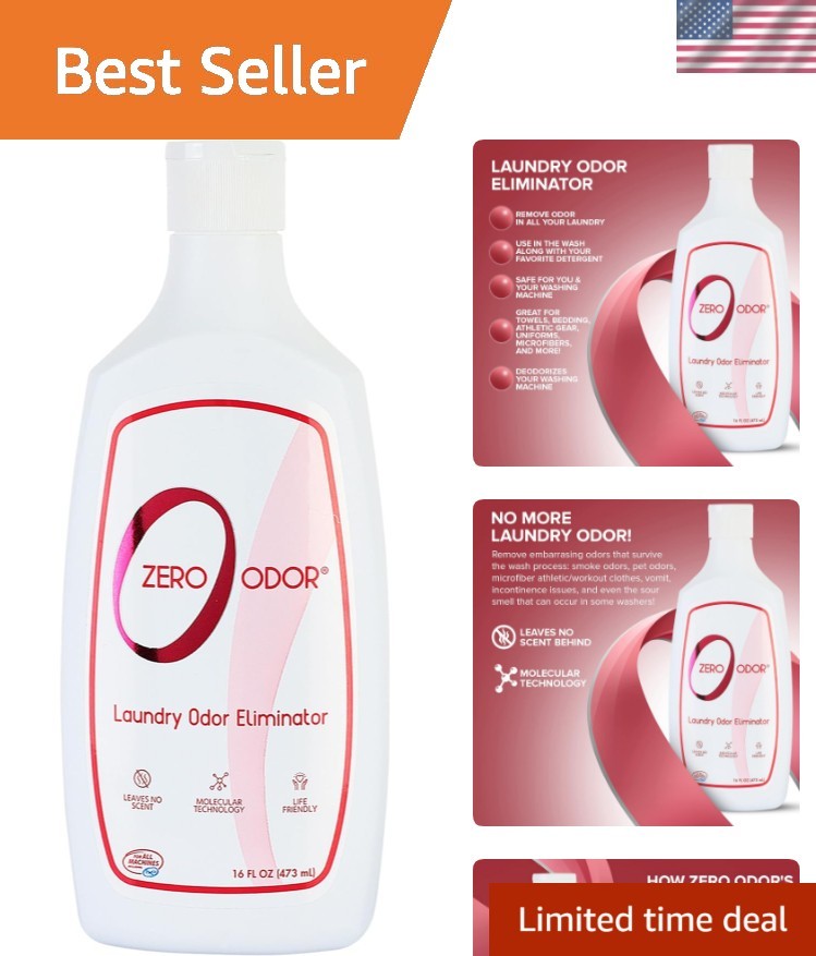 Laundry Odor Eliminator - Permanently Eliminate laundry Odor – Patented Molec...