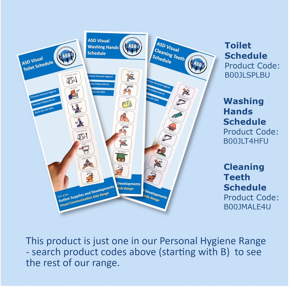 Autism Brushing Teeth Routine Chart –Visual Schedule for Kids -Premium Durabl...