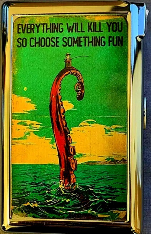 Choose Something Fun Cigarette Case With Butane Lighter For Kings & 100's