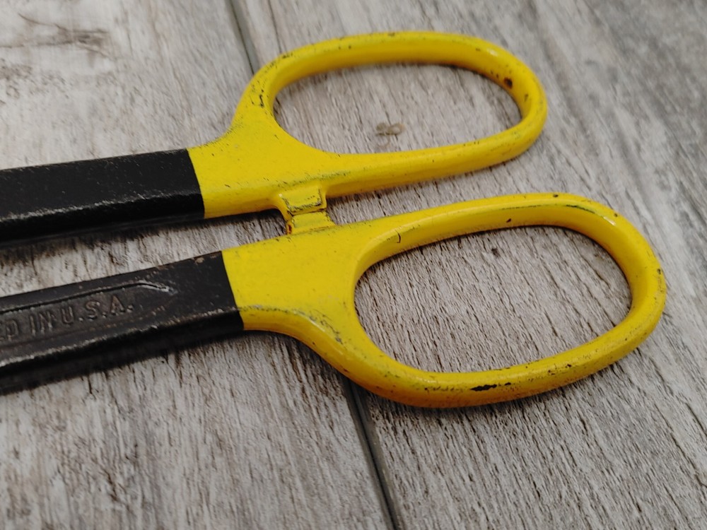 VINTAGE Midwest Standard Tools 10'' Straight Tin Snips USA TOOLS