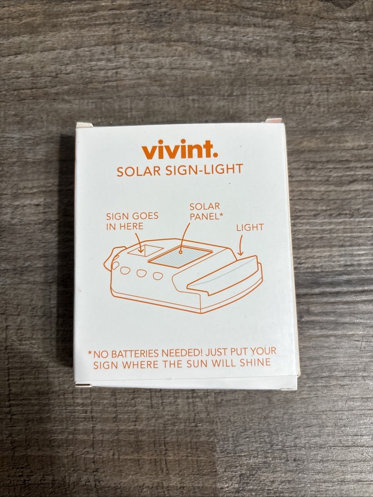 NEW VIVINT Solar Sign light
