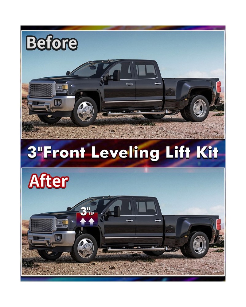 Flycle 3'' Leveling Lift Kit, 3 inch Front Leveling Kit Compatible with 2007-...