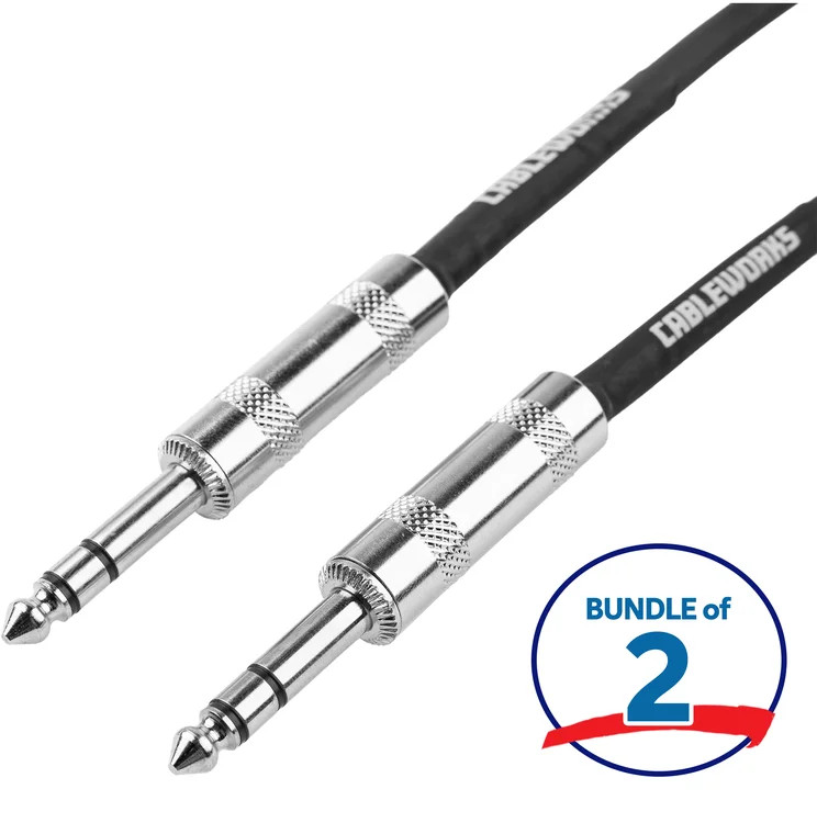 Gator Cableworks Backline Series Balanced Patch Cable - 2 foot (2-pack)