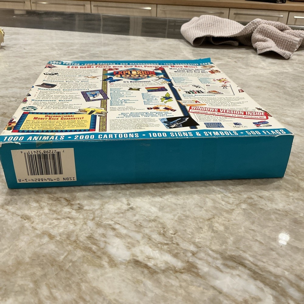 ART EXPLOSION 40,000 Images (4 Discs) 1995 - PC Big Box Software