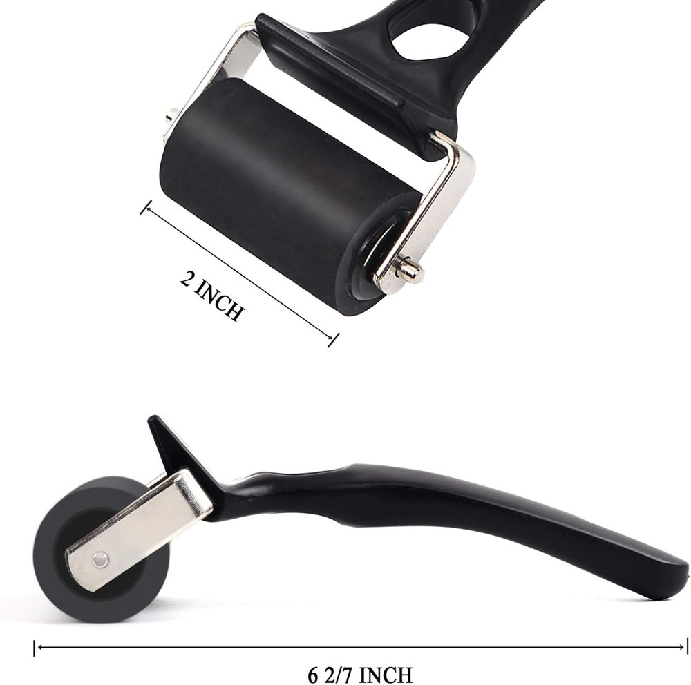 Rubber Roller Brayer for Crafting - Ink Roller Tool for Printmaking, Glue, Block