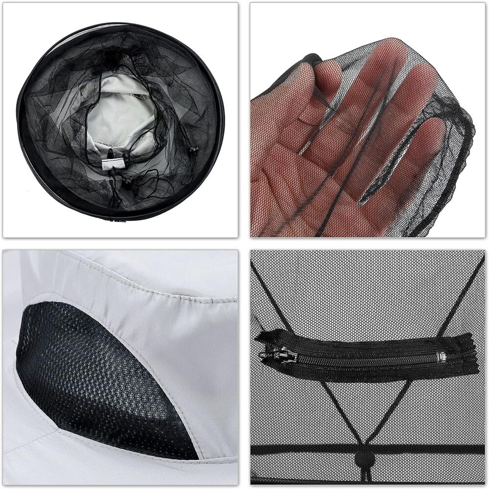 Outdoor Anti-Mosquito Insect Bee Hat Bug Mesh Head Net Camping Face Protector US