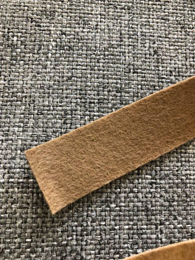 1" Felt Binding - 1000 Yards/ 20 Rolls Dash Cover Binding, Floor Mats Edging