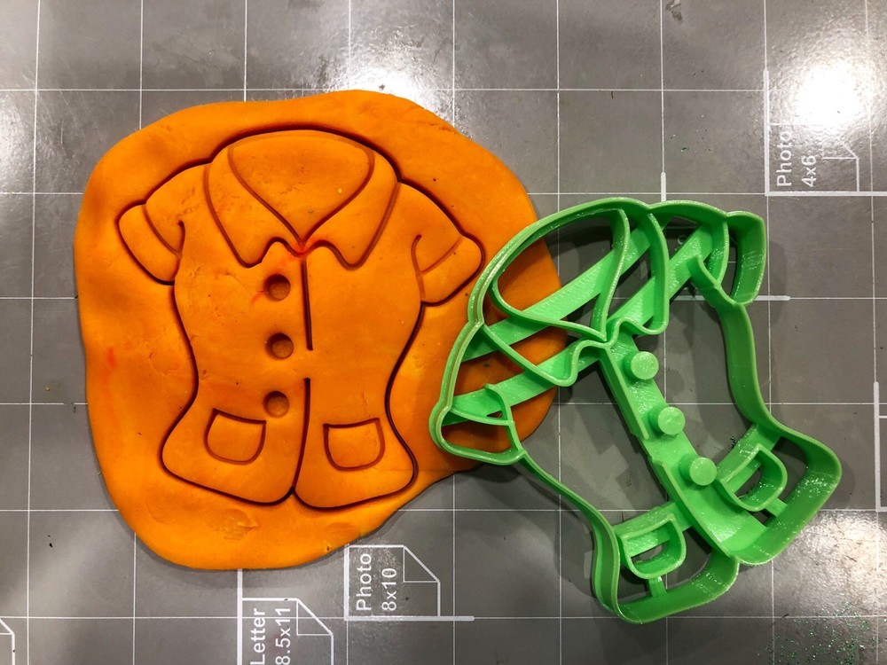 Nurse Coat Cookie Cutter