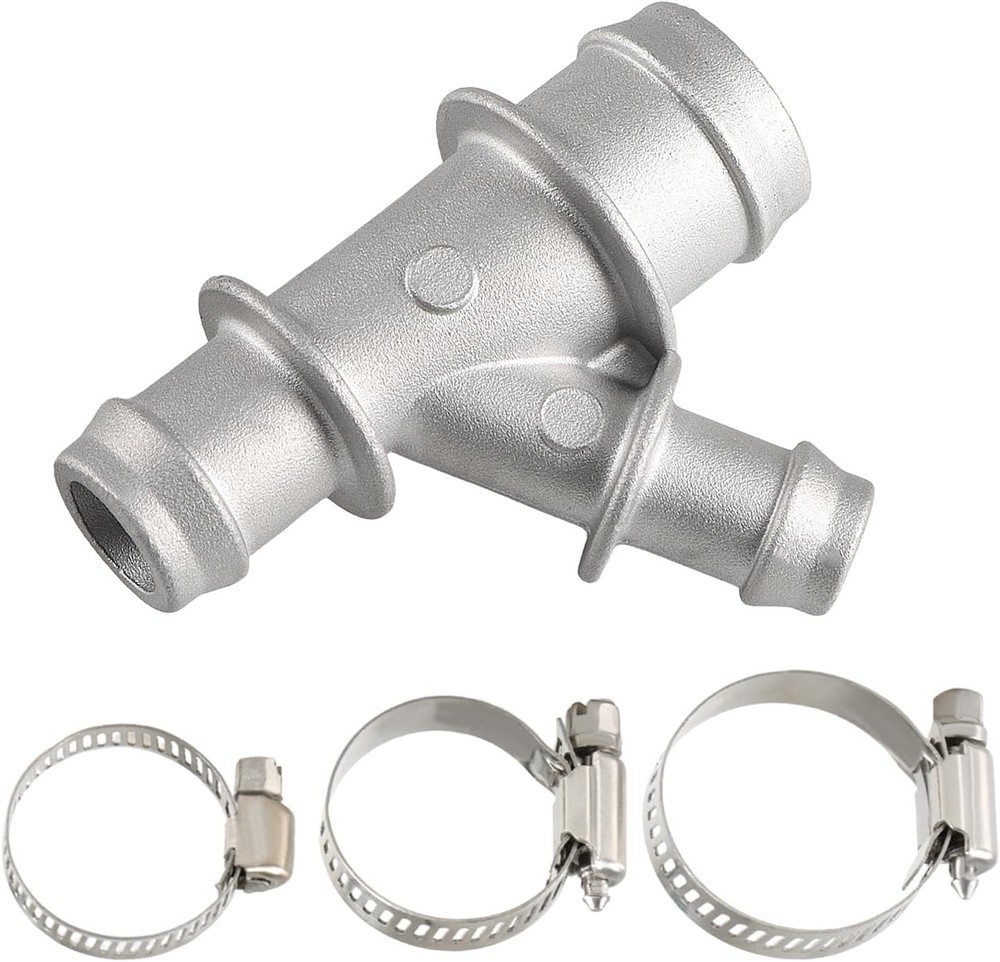 Aluminum Coolant Radiator Hose Y Junction Connector Compatible with Chevrolet Si