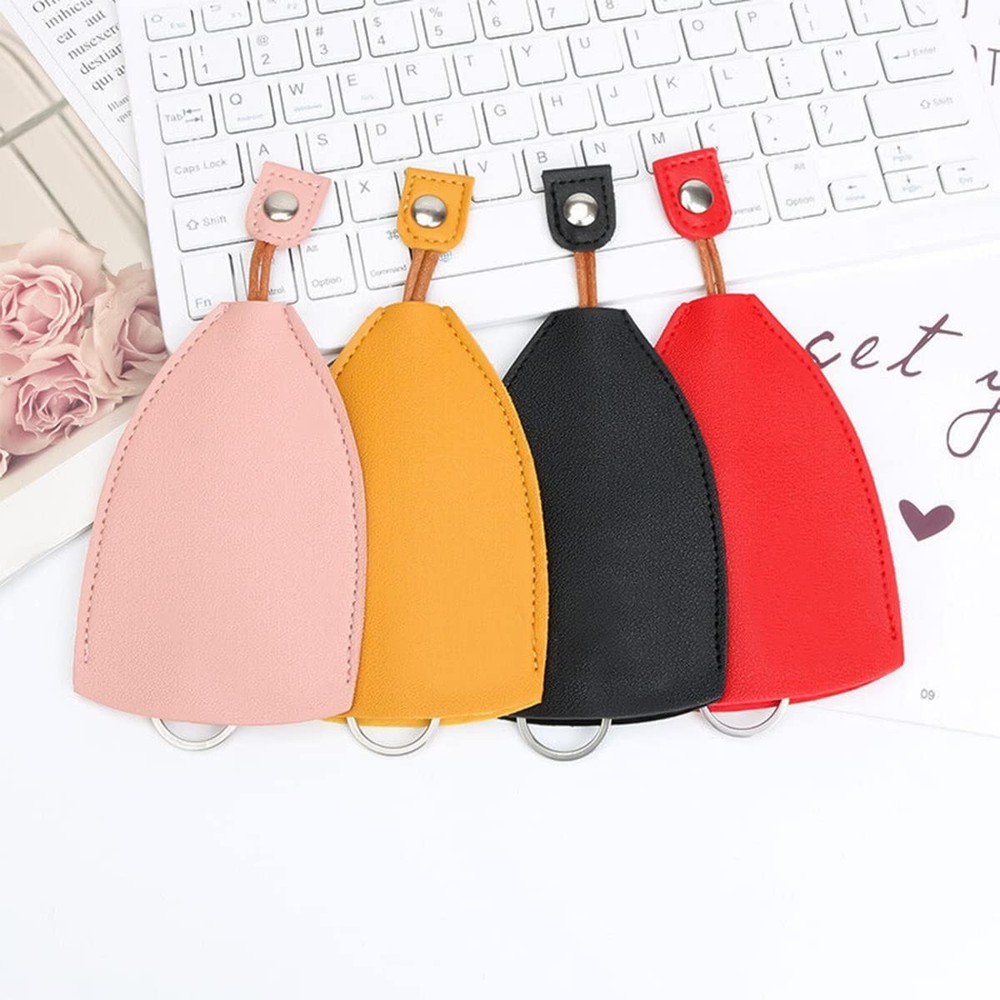 Moioee Car Key Case, 2PCS Creative Pull-Out Sleeve 7*11cm, Yellow