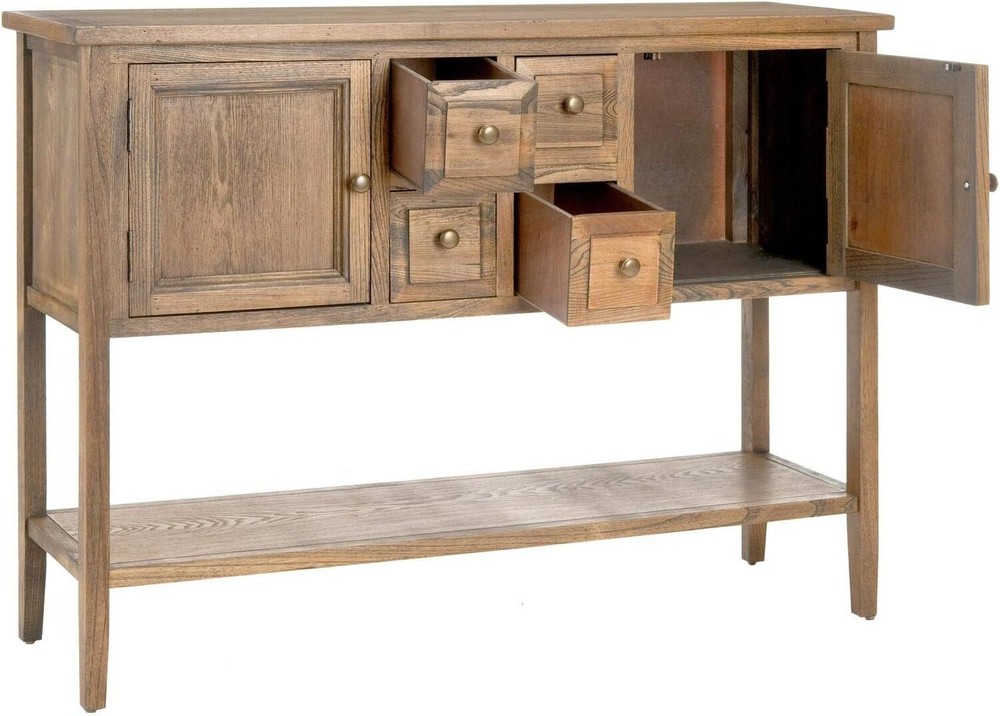 American Homes Collection Charlotte Medium Oak Sideboard with 4 drawer
