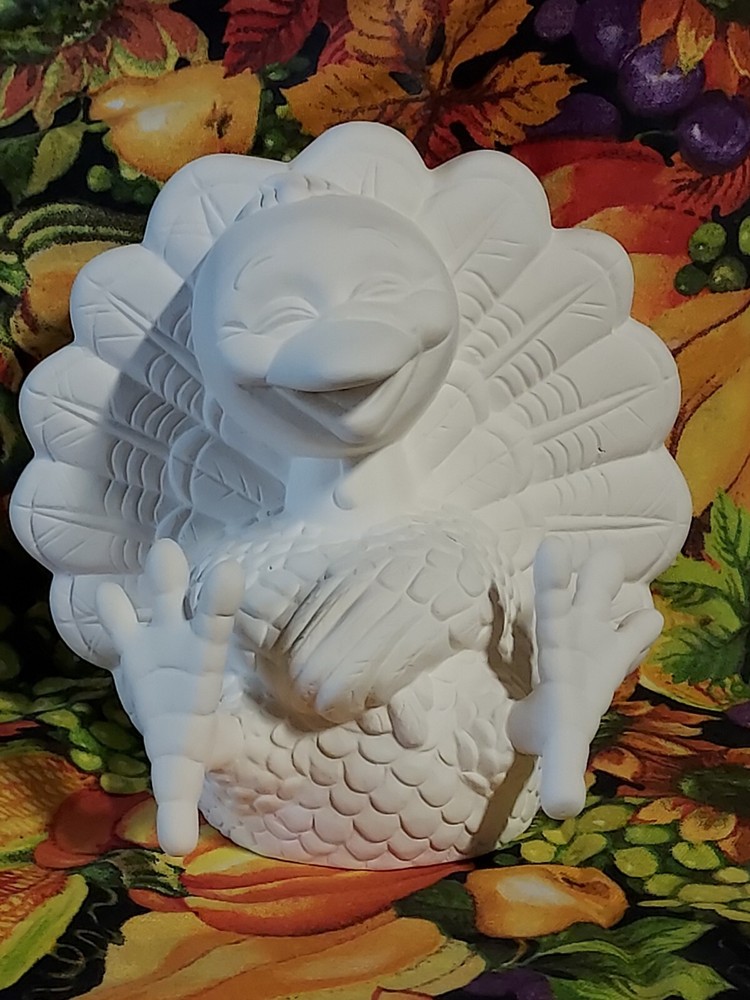 Ceramic Bisque~~~ Ready to Paint~~~ Small Giddy Turkey