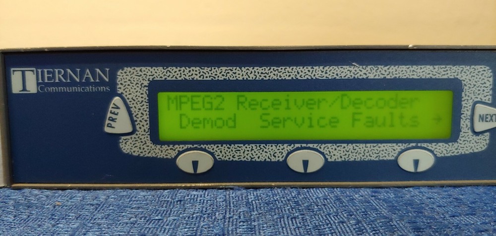 Tiernan TDR77 MPEG2 IRD Integrated Receiver Decoder