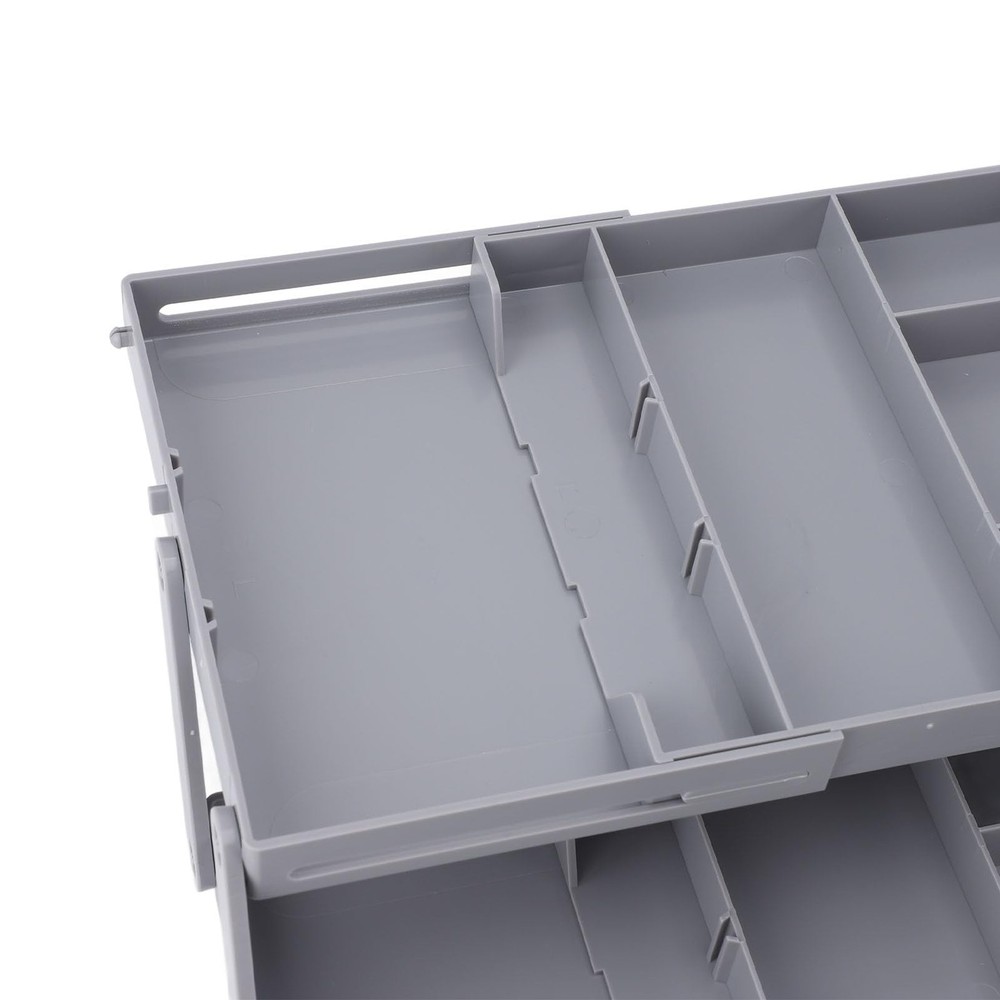 Multi Level Drawer Organizer, Expandable Folding Smart Drawer Organizer Makeu...