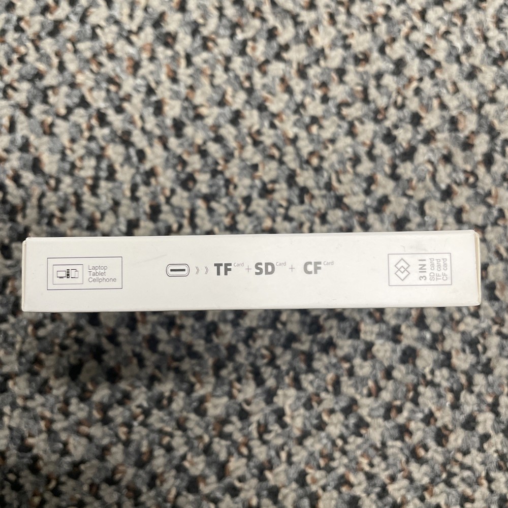 CF SD MicroSD Card Reader for iPhone iPad, 3 in 1 Card Reader Adapter