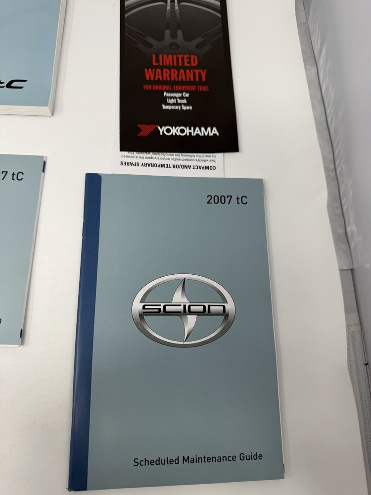 2007 Scion tC Owners Manual OEM Complete Set With First Aid
