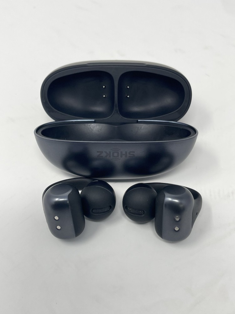 Shokz Dots Open Ear One True Wireless Bluetooth Earbuds with Charging Case Black