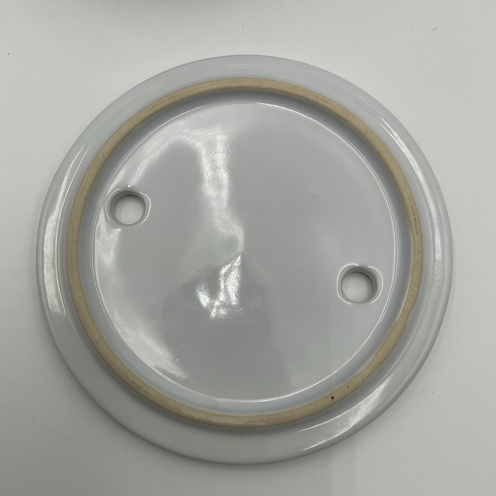 Pampered Chef Ceramic Breakfast Microwave Sandwich Breakfast Maker #2634 White
