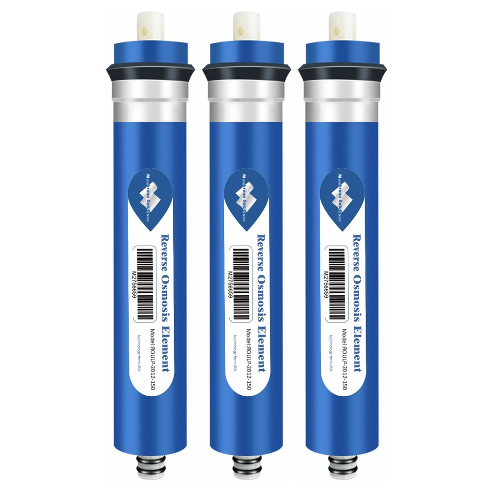 3 Pack 100/150 GPD RO Membrane Reverse Osmosis Purifier Water Filter Replacement