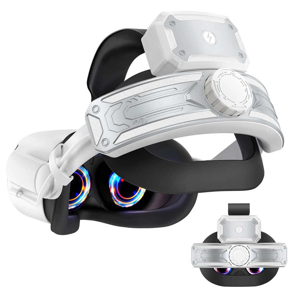 Elite Head Strap with Battery for Meta Quest 2 Adjustable VR Headset Accessory