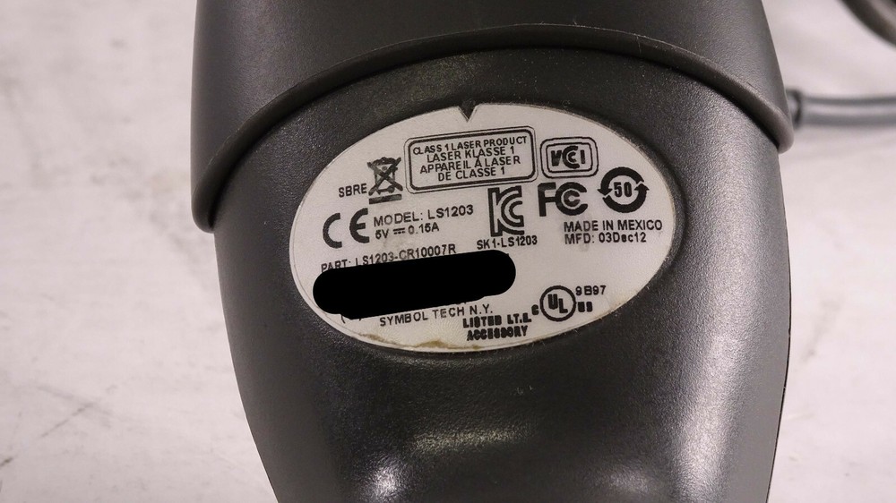Symbol Motorola LS1203 Barcode Scanner Wired USB LS1203-CR10007R