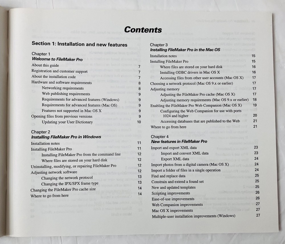 File Maker Pro 6 Getting Started Guide | Vintage User Manual Only | No Software