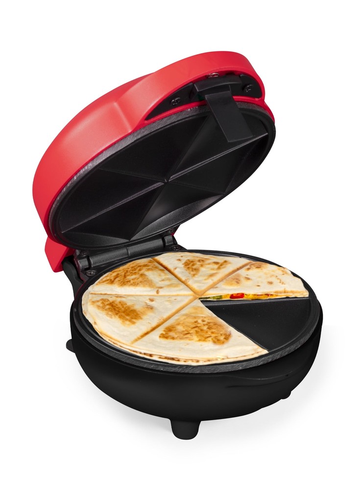 MyMini Street Taco Quesadilla Maker - PFAS Free , RED
