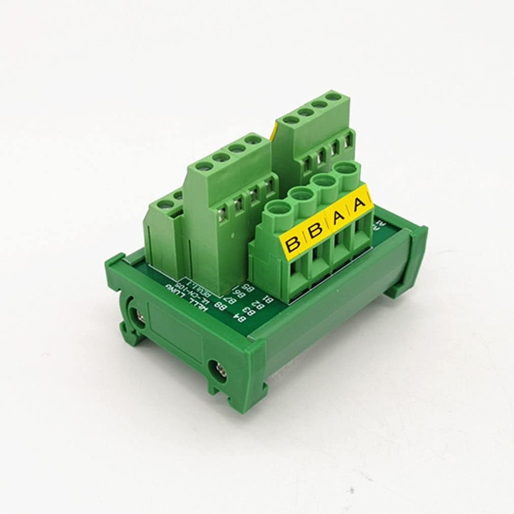 DIN Rail Mount 2x8 Position Power Distribution Module Board.