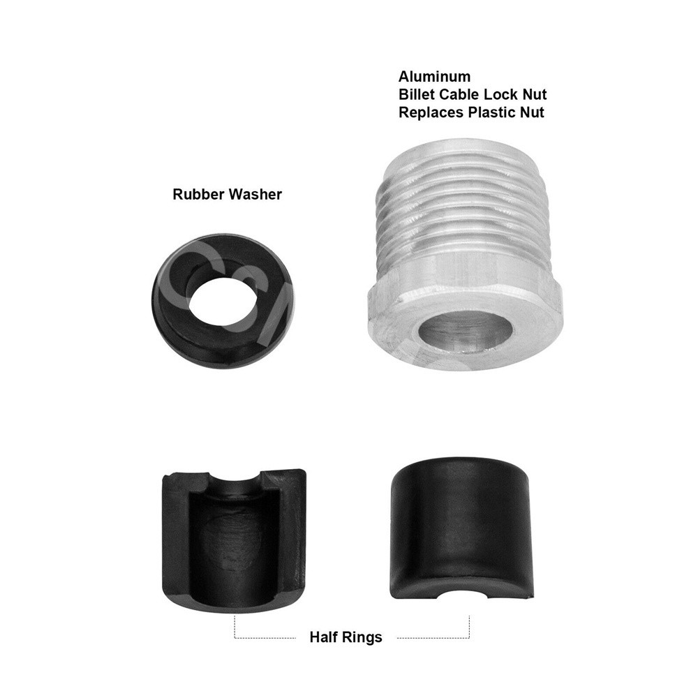 2 Sets Steering Reverse Cable Lock Nut & Ring Kit Fit For Sea Doo GTX 230 2017