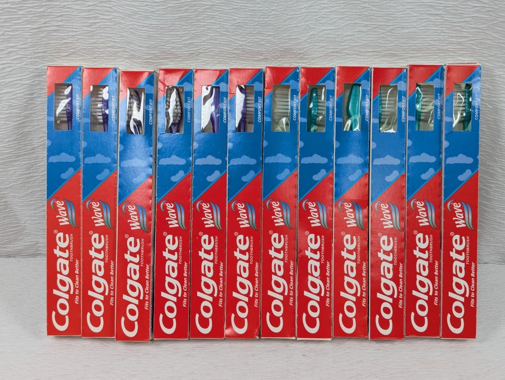 Colgate Wave - Toothbrushes - Adult - Assorted Colors -- 12 Pack
