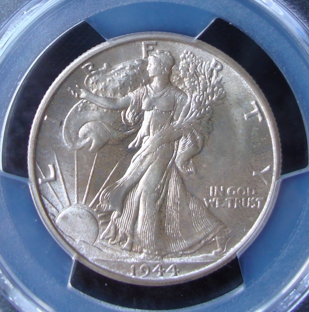 1944-S Walking Liberty Silver Half Dollar - PCGS MS 66 - Gold Shield