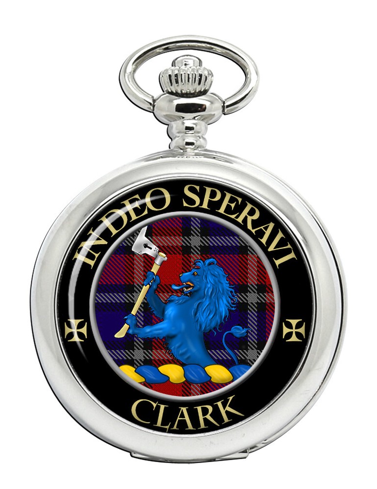 Clark lion Scottish Clan Pocket Watch