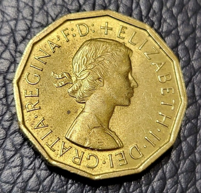 1963 Great Britain Three Pence Coin