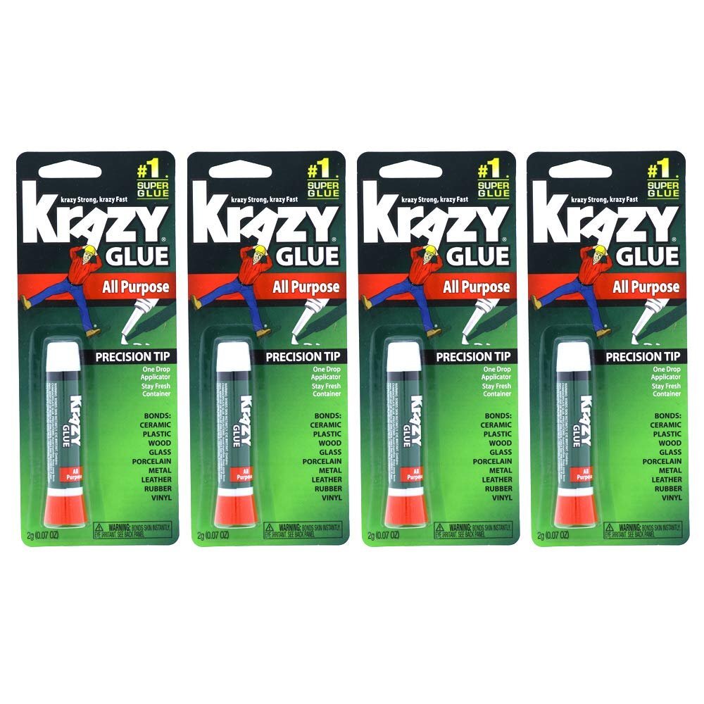 Krazy Glue Original Adhesive - Super Glue - Precision Tip - Multi-Purpose One...