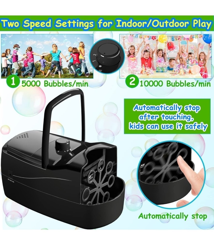 Bubble Machine, Automatic Blower Electronics Maker for Black