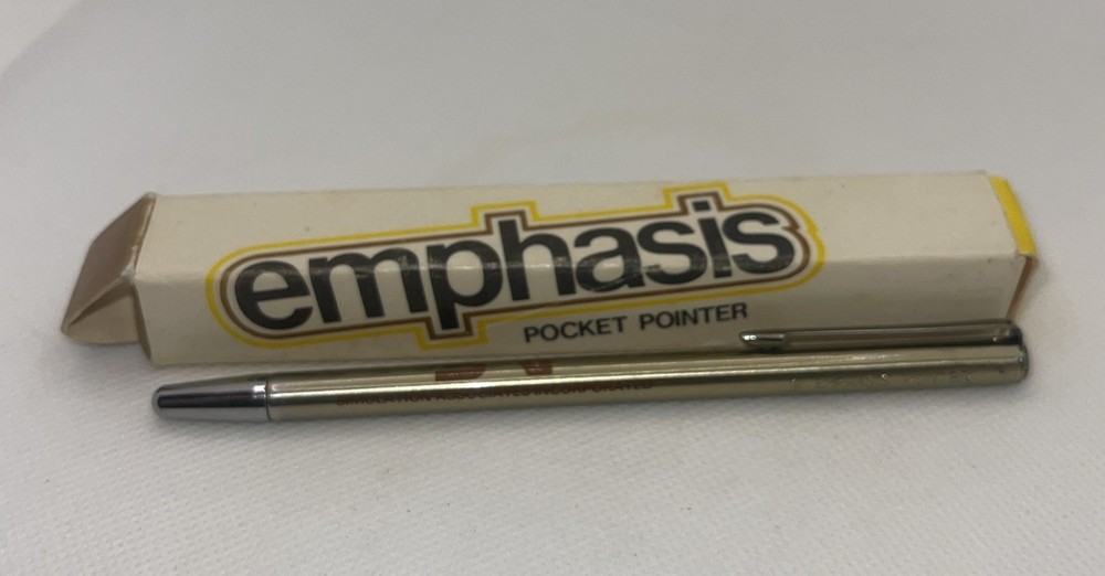 Vintage Emphasis Pocket Pointer New in Box - Advertisement for Simulation As Inc