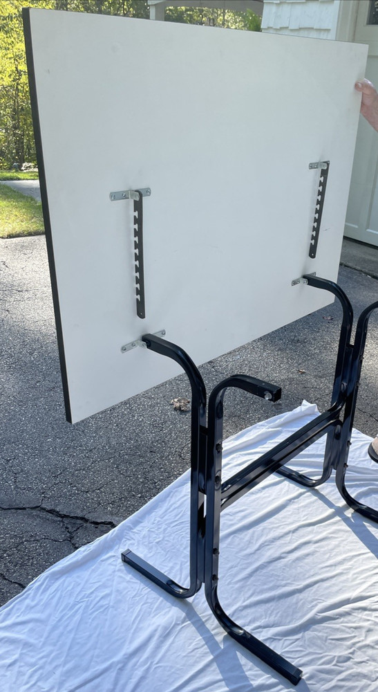 White Drafting Craft Art Desk Tilting Table 42"x30" Adjustable Settings