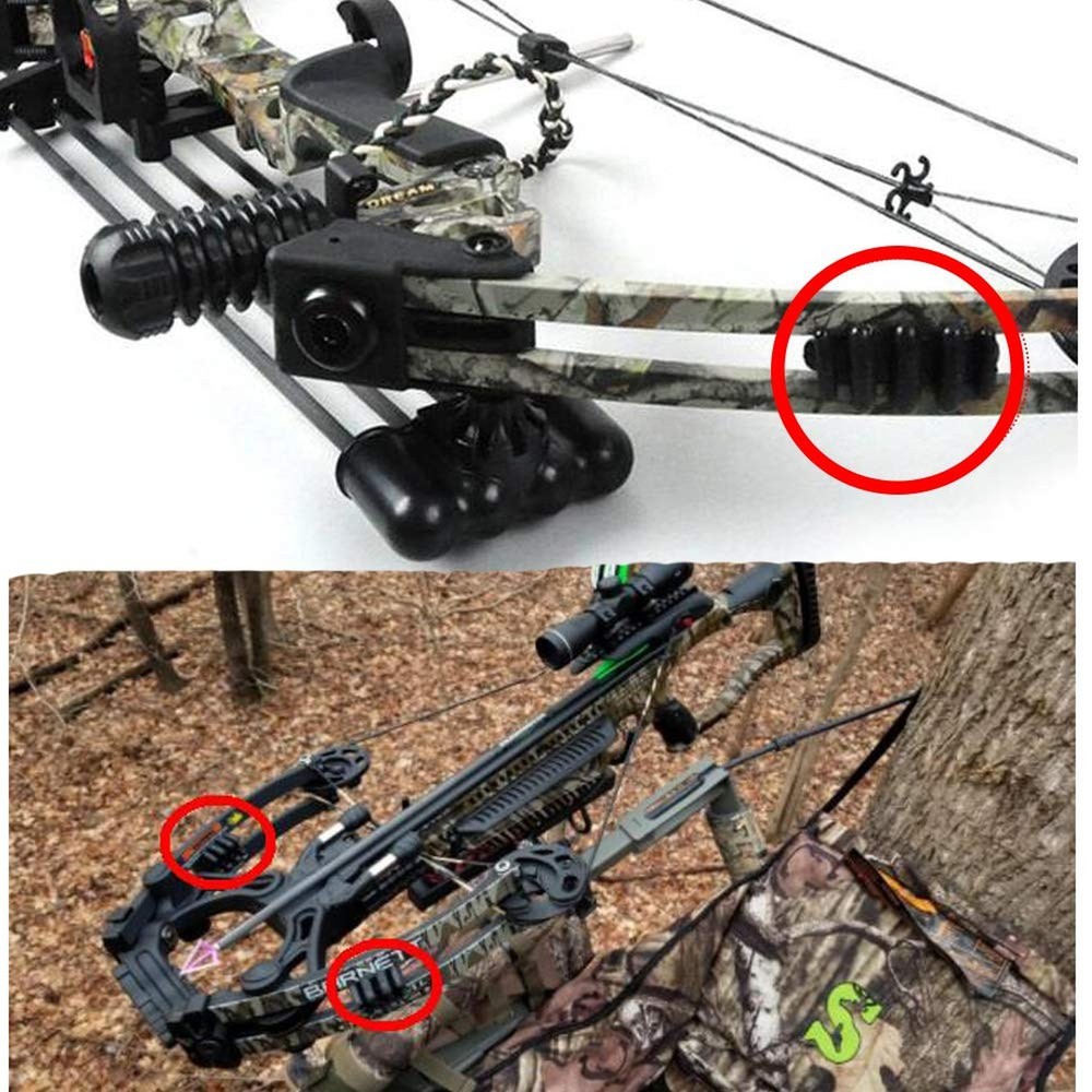 2 pcs Compound Bow Limb Dampeners Archery Bow Stabilizer Silencers Archery Sh...