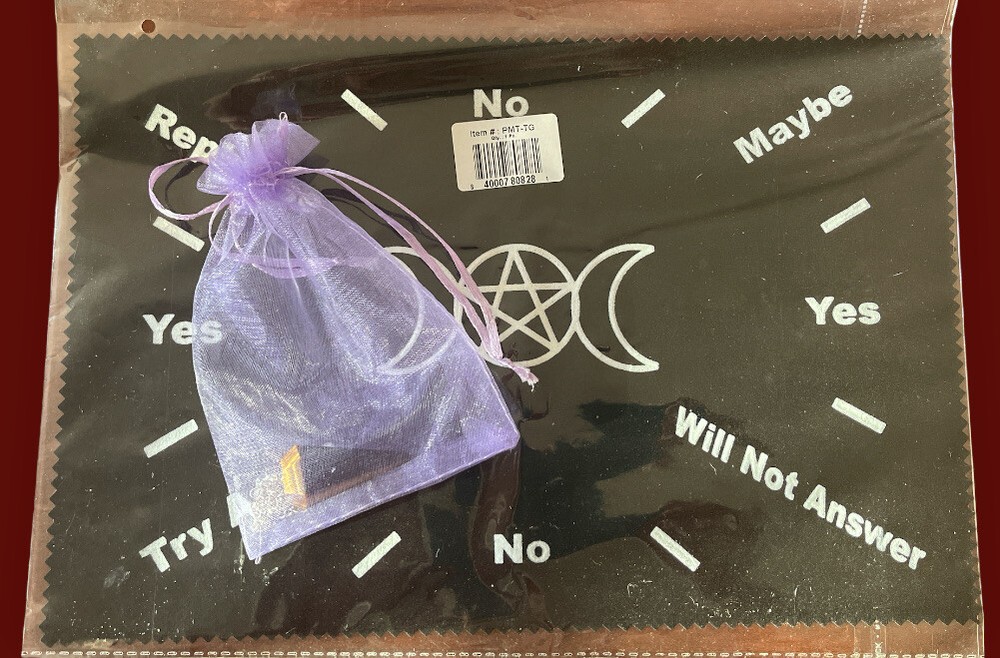 Triple Moon scrying mat & Pendulum NEW