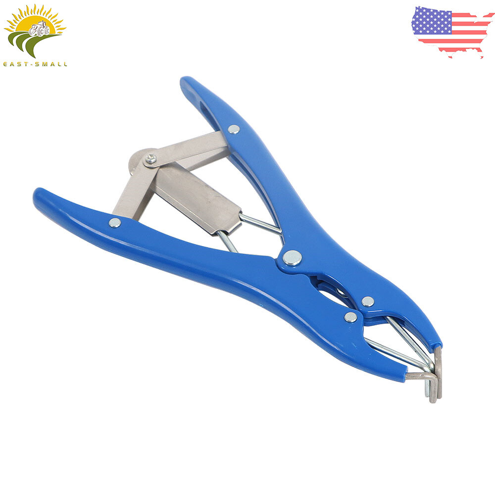 Bander Docking Elastrator Lamb Sheep Castration Applicator With 100 Rubber Ring