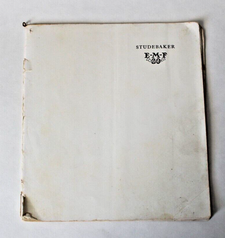 Vintage Studebaker E-M-F 30 booklet
