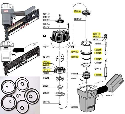 O-Ring Kit for Senco FramePro Nailer