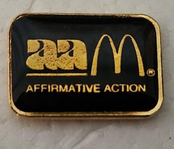 McDonald's Affirmative Action Employee Pin